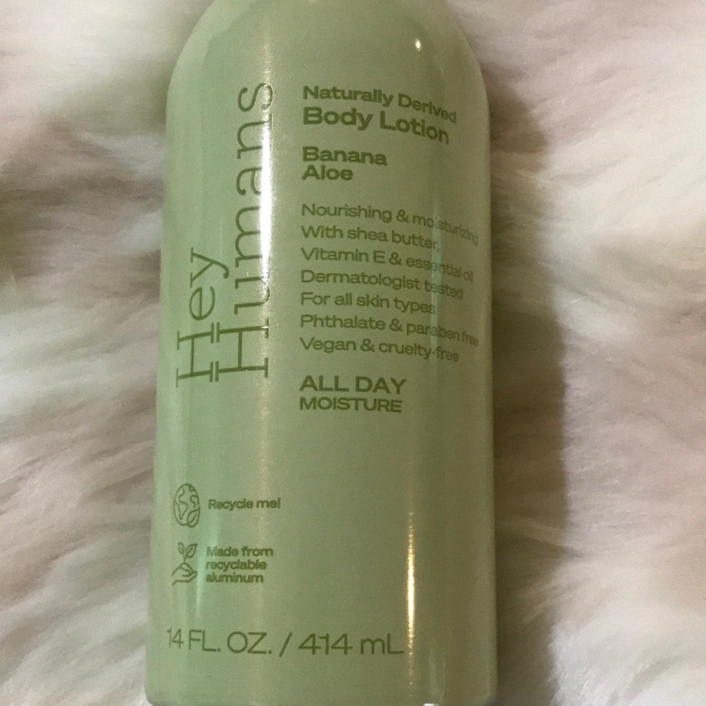Hey humans body lotion banana aloe 14oz